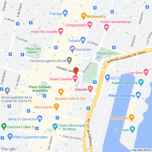 Map of Panaderia y Confiteria Tato SA