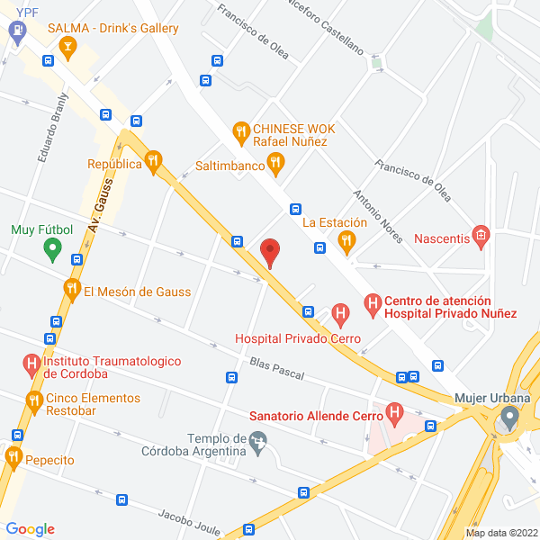 Map of Ortopedia Lorena Olmos