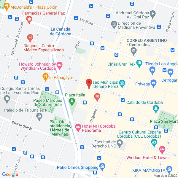 Map of Optica Eduardo Elvira Casa Central