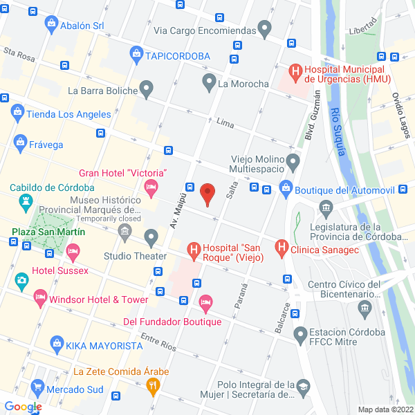 Map of Optica Sabrina Lara