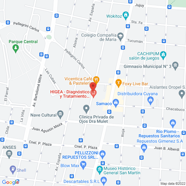 Map of Clinica Privada de Ojos Dra Mulet