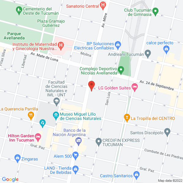 Map of Consultorio Integral Odontologico del Norte - Cion