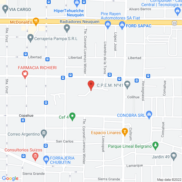 Map of Consultorio Cr - Odontologia General