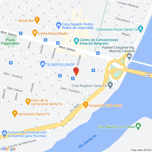 Map of Odontologo - Dr Fabian Juan Martin Sobrero