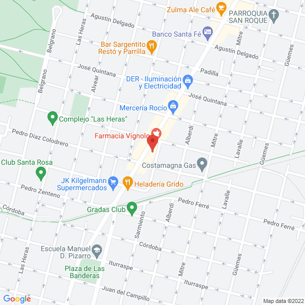 Map of Consultorio Odontologico Dras D'Andrea