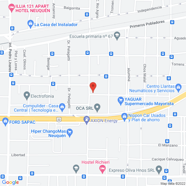 Map of Consultorios Cr Odontologia General
