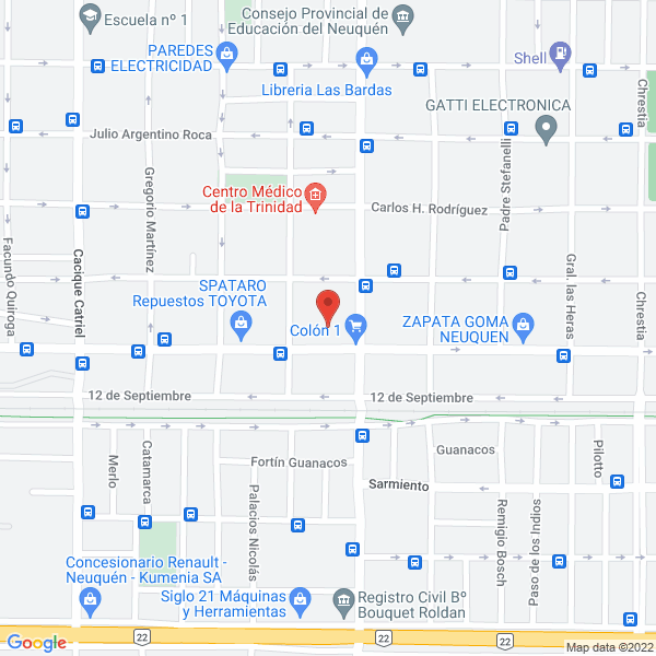Map of Consultorios Odontologicos Dra de Glee Maria Alejandra