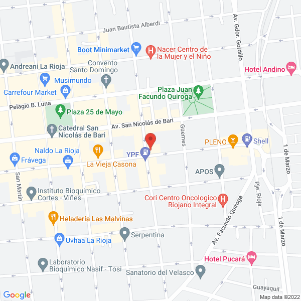 Map of Herrera Alem Horacio