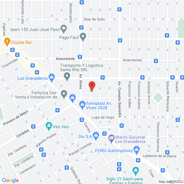 Map of Fontaine Gaston