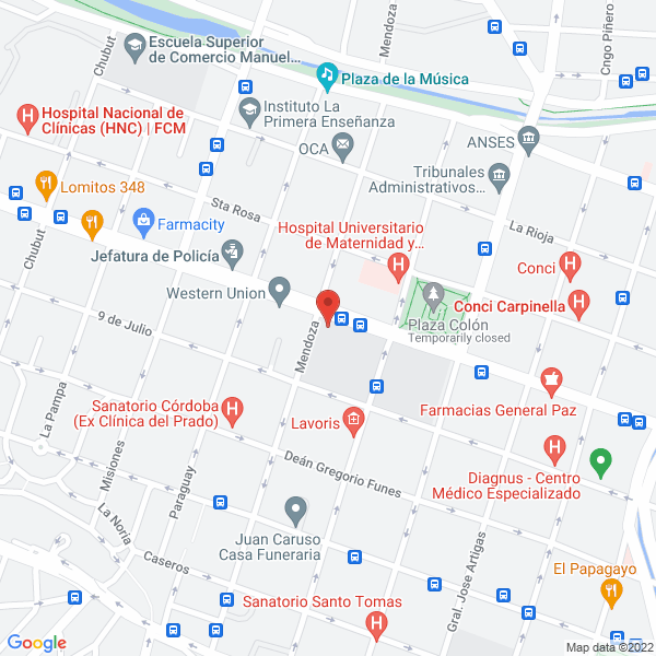 Map of Diaz Bibiana Odontologa