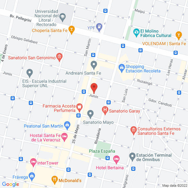 Map of Achard Martin Federico Consultorio Odontologico