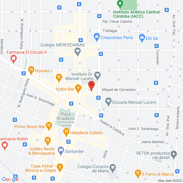 Map of Odontologia Integral Dr Yacante - Dra Bonaudi