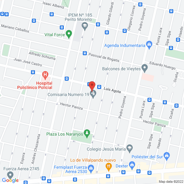Map of Gomez Liliana Mabel