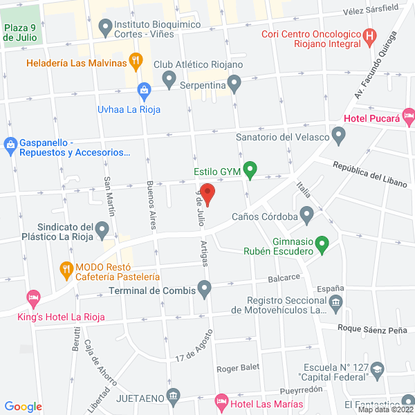 Map of Obra Social Union Personal