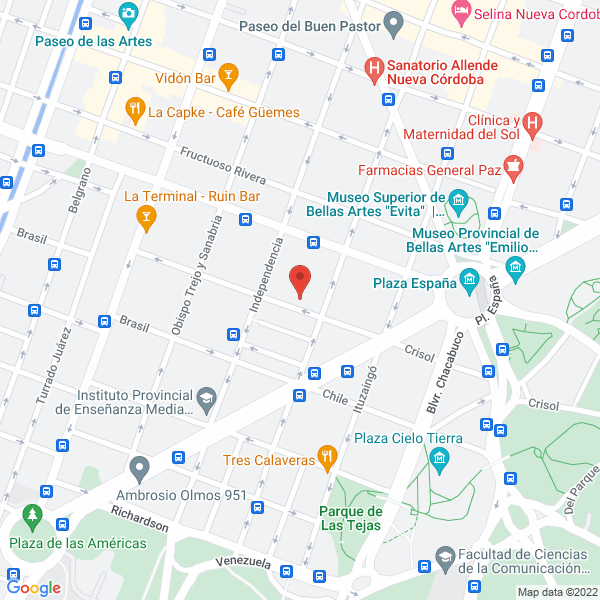 Map of Bramed - Medicina Privada Obra Social de Patrones