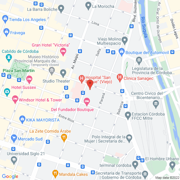 Map of Centro de Asistencia al Suicida Cordoba