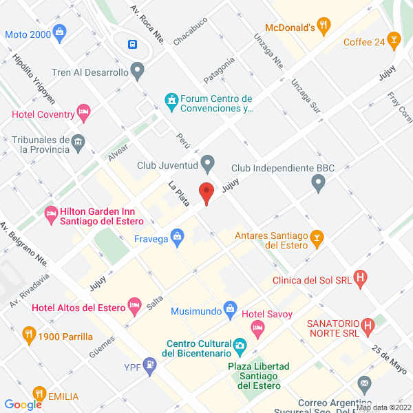 Map of Quainelle Alicia Maria - Licenciada en Nutricion