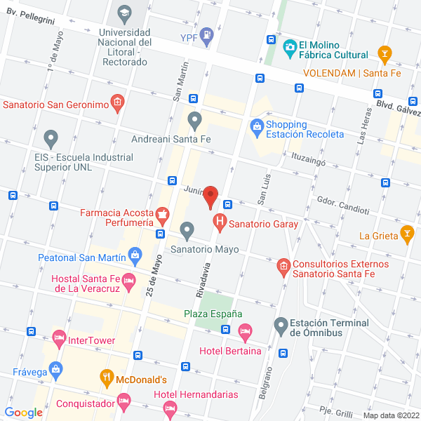 Map of Licenciada en Nutricion Virginia a Picech