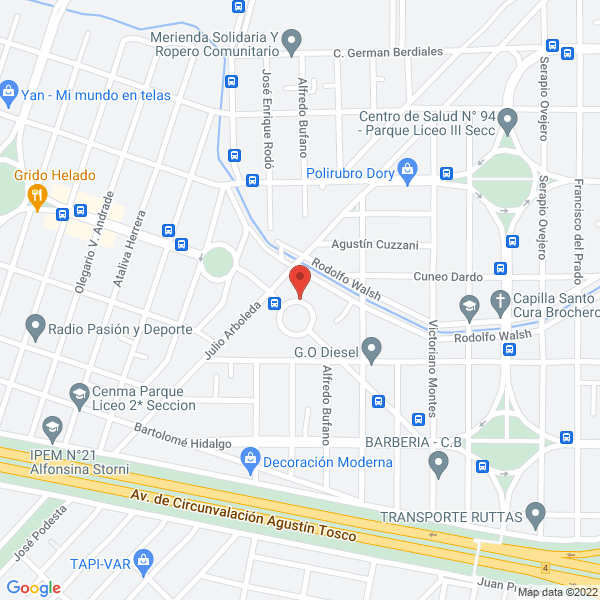 Map of Rectificado Universal