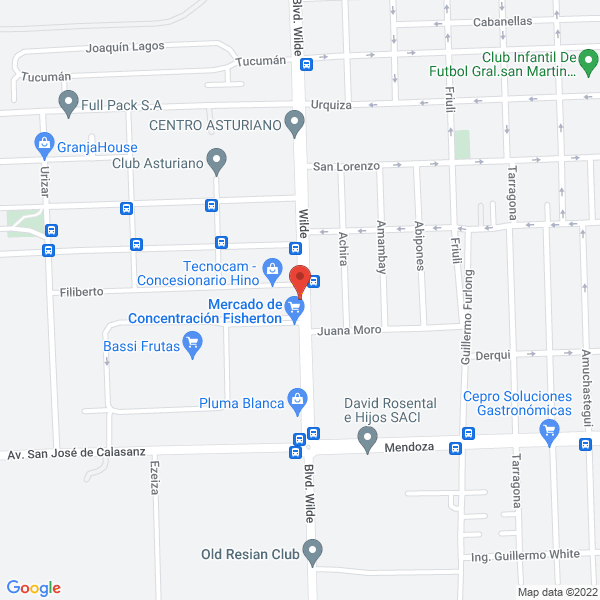 Map of Mercado Fisherton