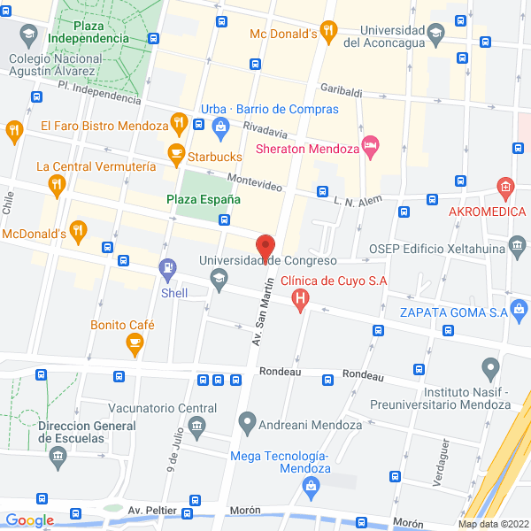 Map of Dr Juan Carlos Behler