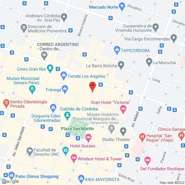 Map of Comtur Cmt