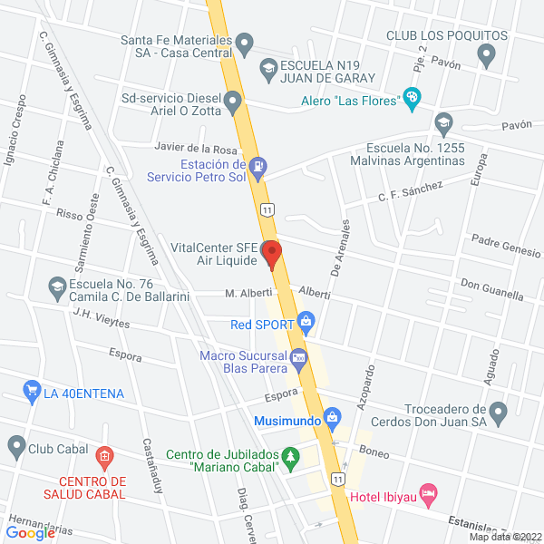 Map of Roman Jose a Oftalmologo - Recetas de Lentes Computarizadas