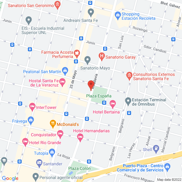 Map of Dr Ernesto S Yapur