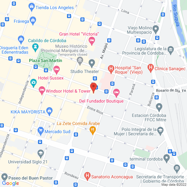 Map of Abad Fernando Hugo Abogado