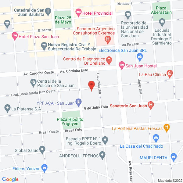 Map of Hernandez Juan Marcos - Medico Oftalmologo