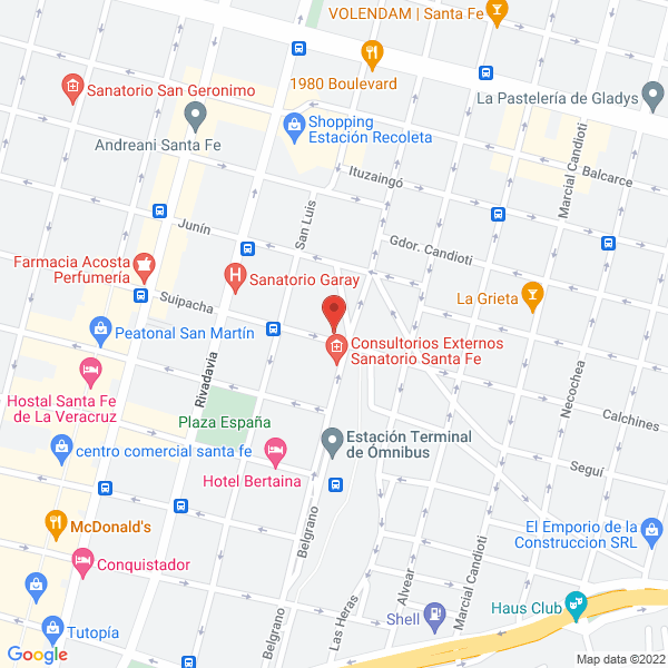 Map of Centro de Alergia Asma e Inmunidad