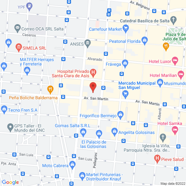 Map of Norte Lubricantes
