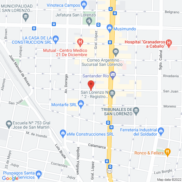 Map of Horacio M Arceo