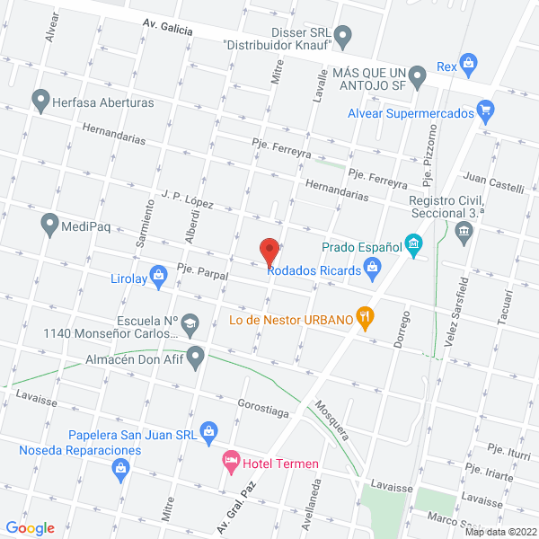 Map of Imprenta y Libreria dos F