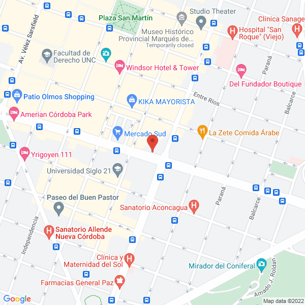 Map of Lencerias