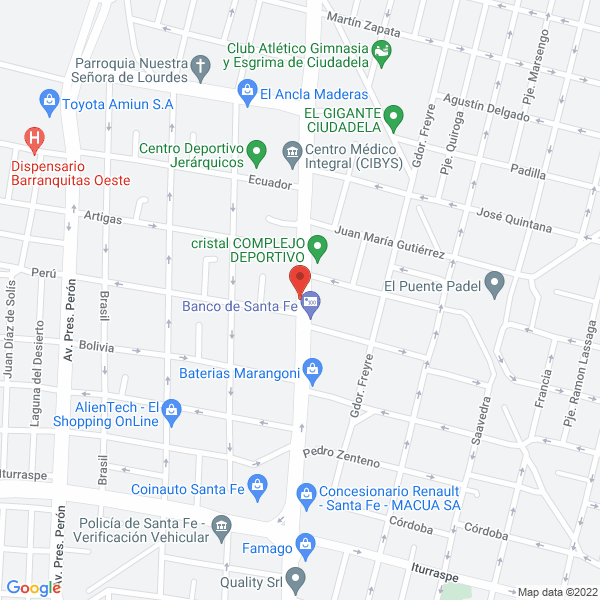 Map of Laboratorios Crisol SRL