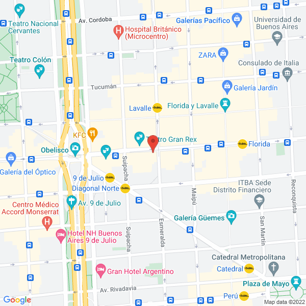 Map of Gabriela Magnani