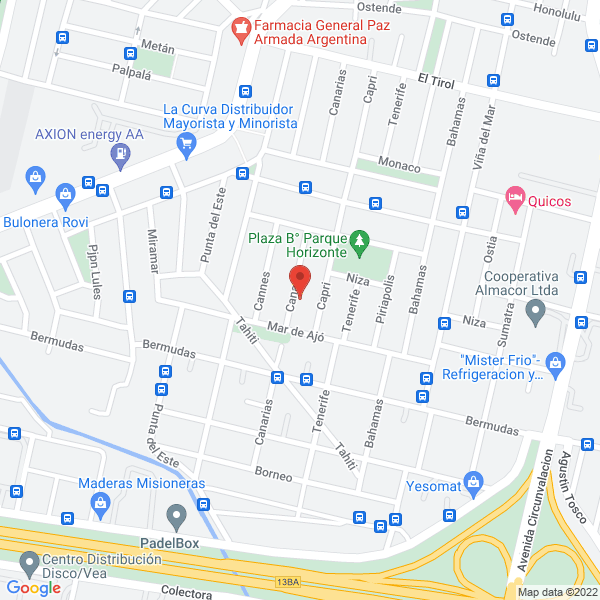 Map of Instituto Manchester