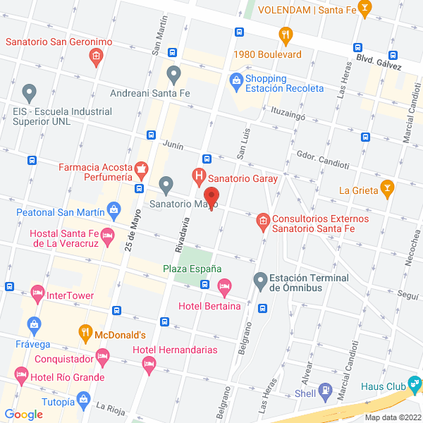Map of Fe Ministerio de Gobierno y