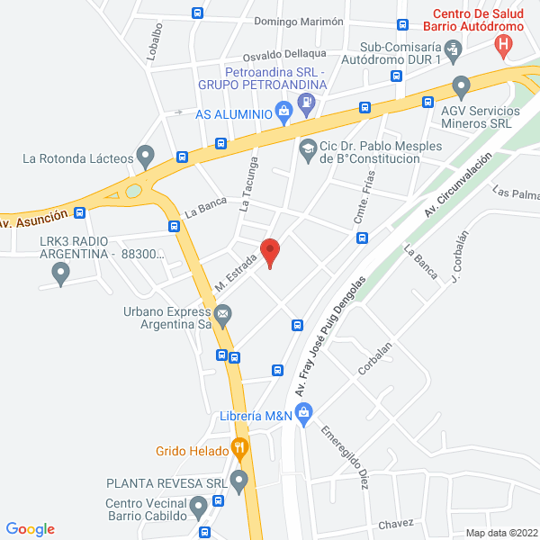 Map of Eduardo Cabrera - Bienes Raices