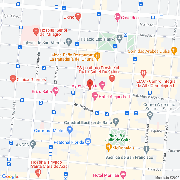 Map of Ingal Propiedades