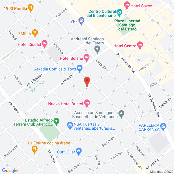 Map of Inmobiliaria San Francisco de Angel Pecora