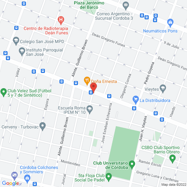 Map of Inmobiliaria Urbe - Negocios Inmobiliarios