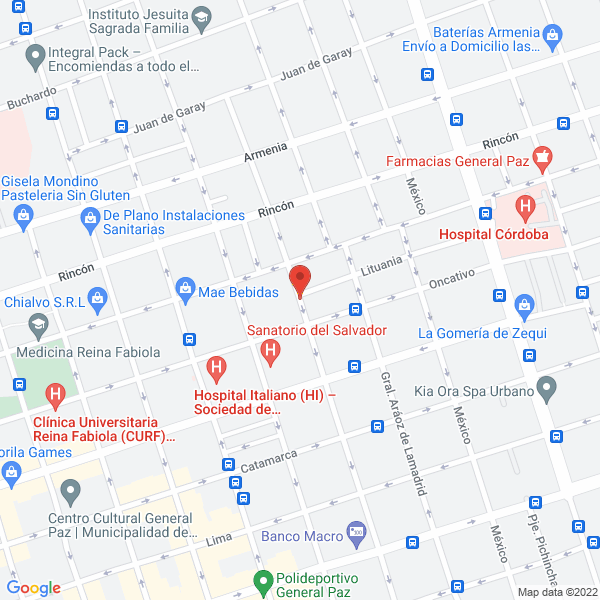Map of Propiedades Camacho