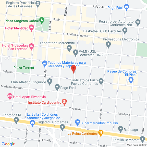 Map of Arrieta - Bienes Raices y Servicios