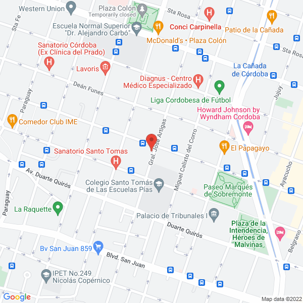 Map of Tomas Crozzoli e Hijo Construcciones SRL