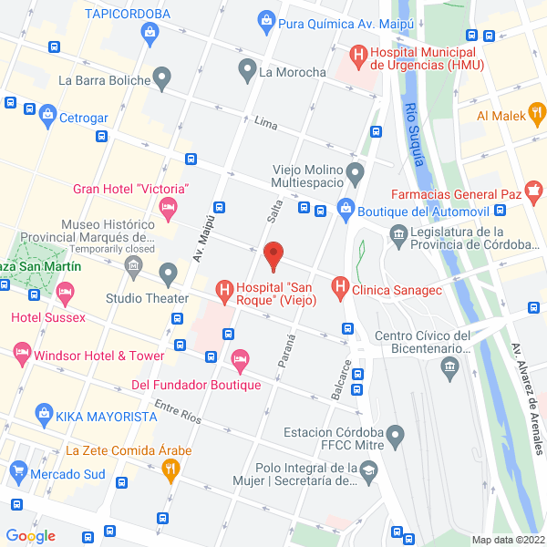 Map of Antonio Dutto Gestion Inmobiliaria - Mat Cpi 4186