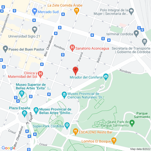 Map of Inmobiliaria Nueva Cordoba Bienes Raices