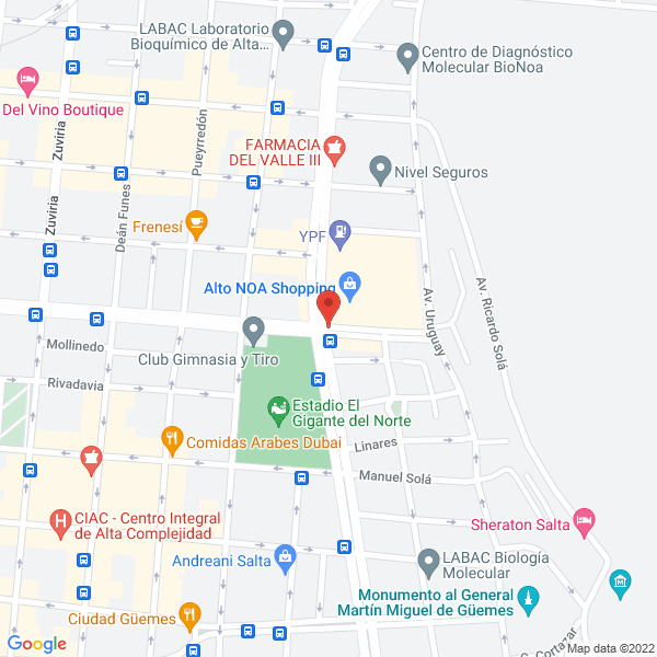 Map of Mario e Davalos