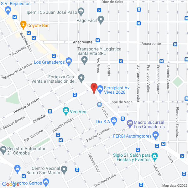 Map of Valzacchi Marta M M